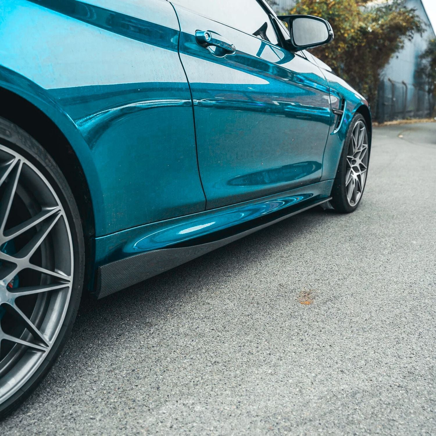 BMW M3 F80 / M4 F82 F83 Carbone Style 3D Extensions de bas de caisse (2014-2018)