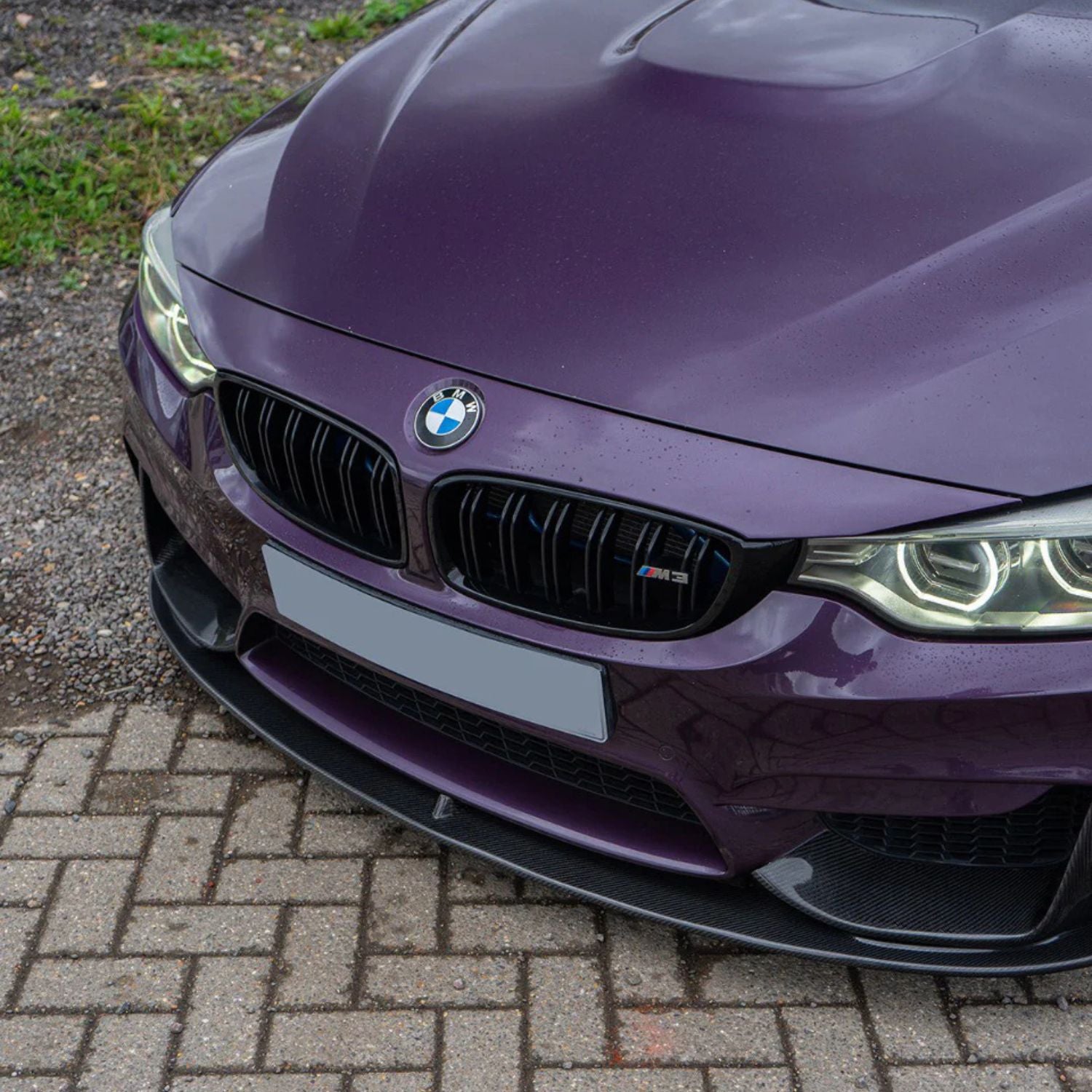BMW M3 F80 / M4 F82 F83 Carbone M Performance Style Lame avant (2014-2019)