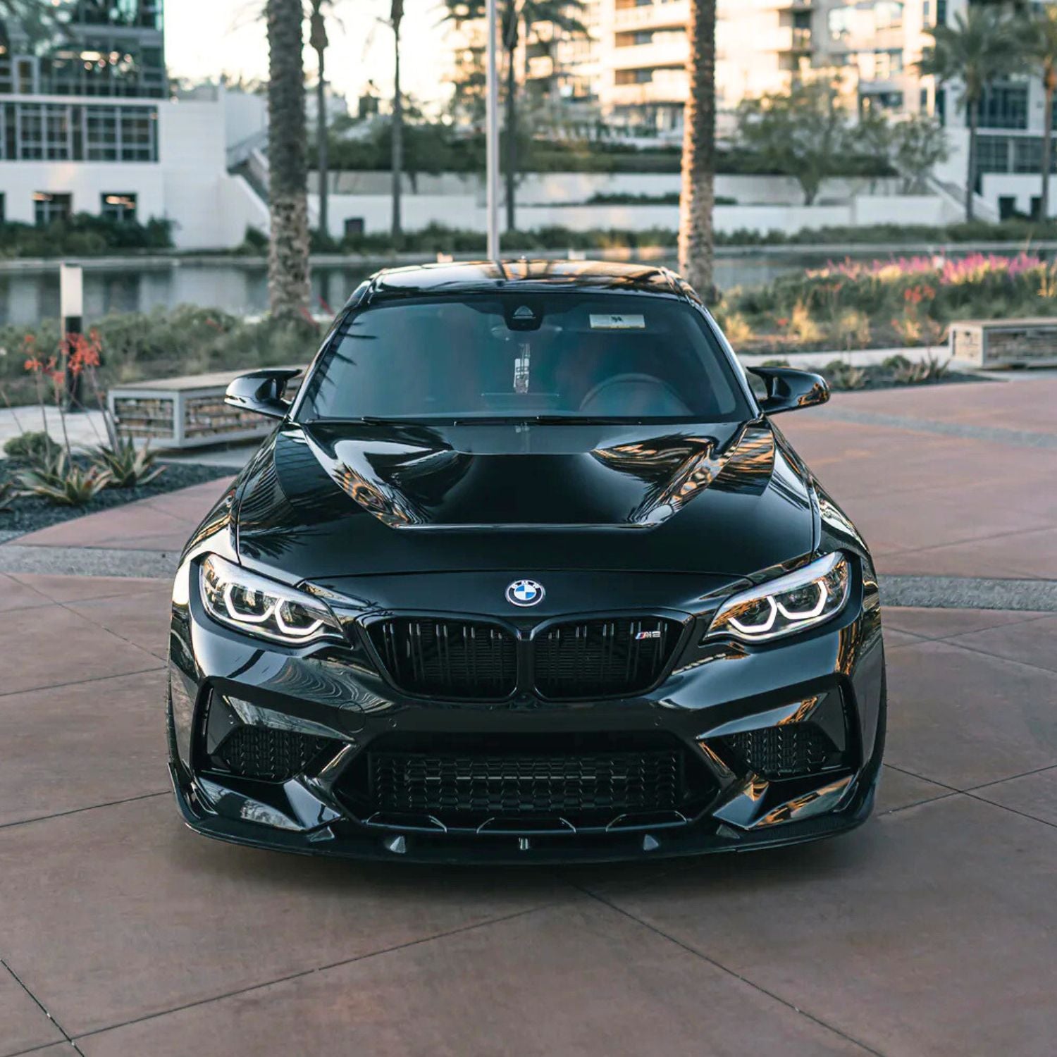 BMW M2 F87 Carbone Style 3D pare-chocs avant Splitter (2015-2018)