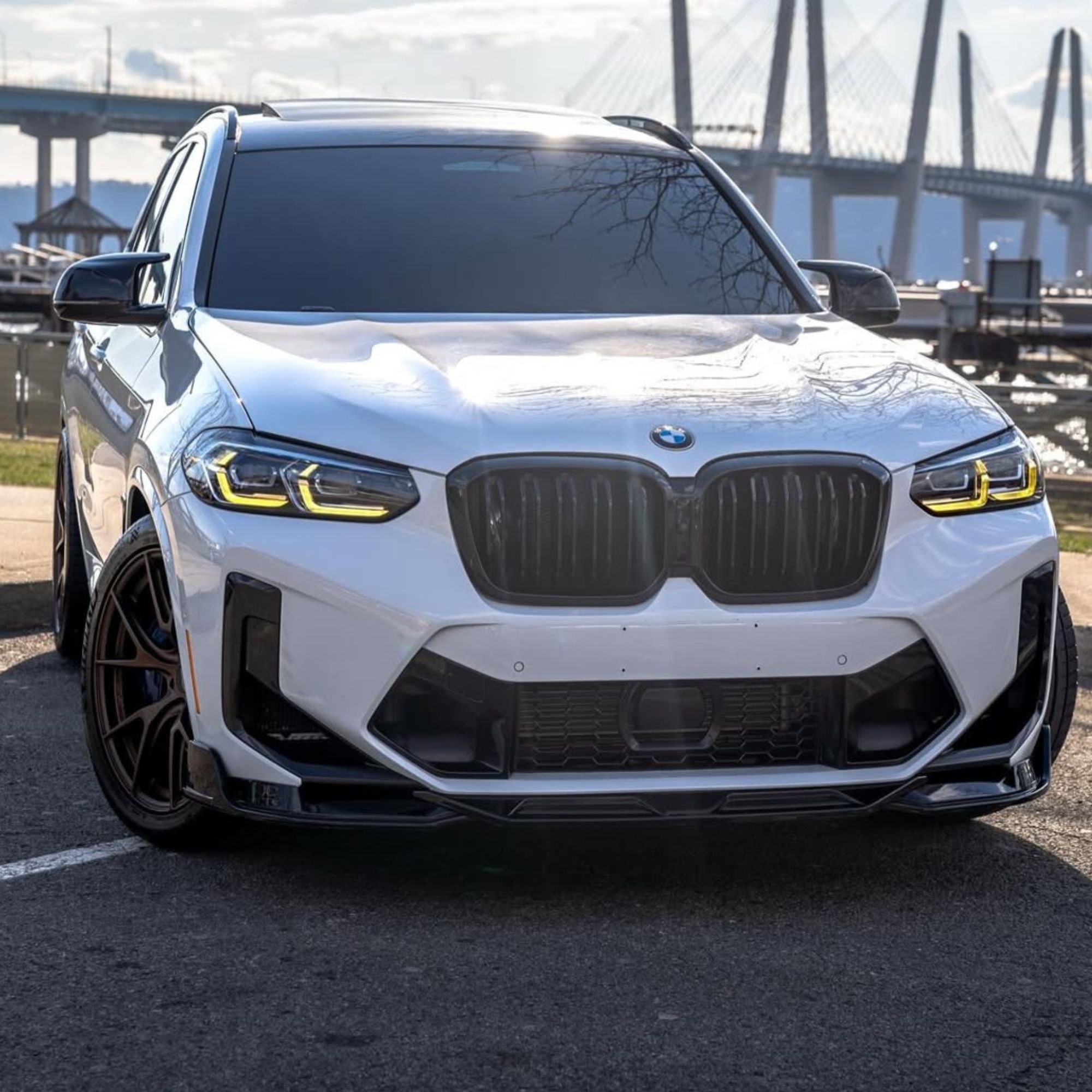 Ensemble de modules LED DRL jaunes style CSL pour BMW X3M/X4M (F97/F98) LCI (2022+)