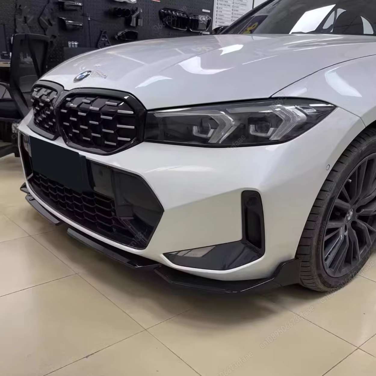 BMW Série 3 G20/G21 LCI M-Sport MP Style Noir brillant Lame avant (2022+)