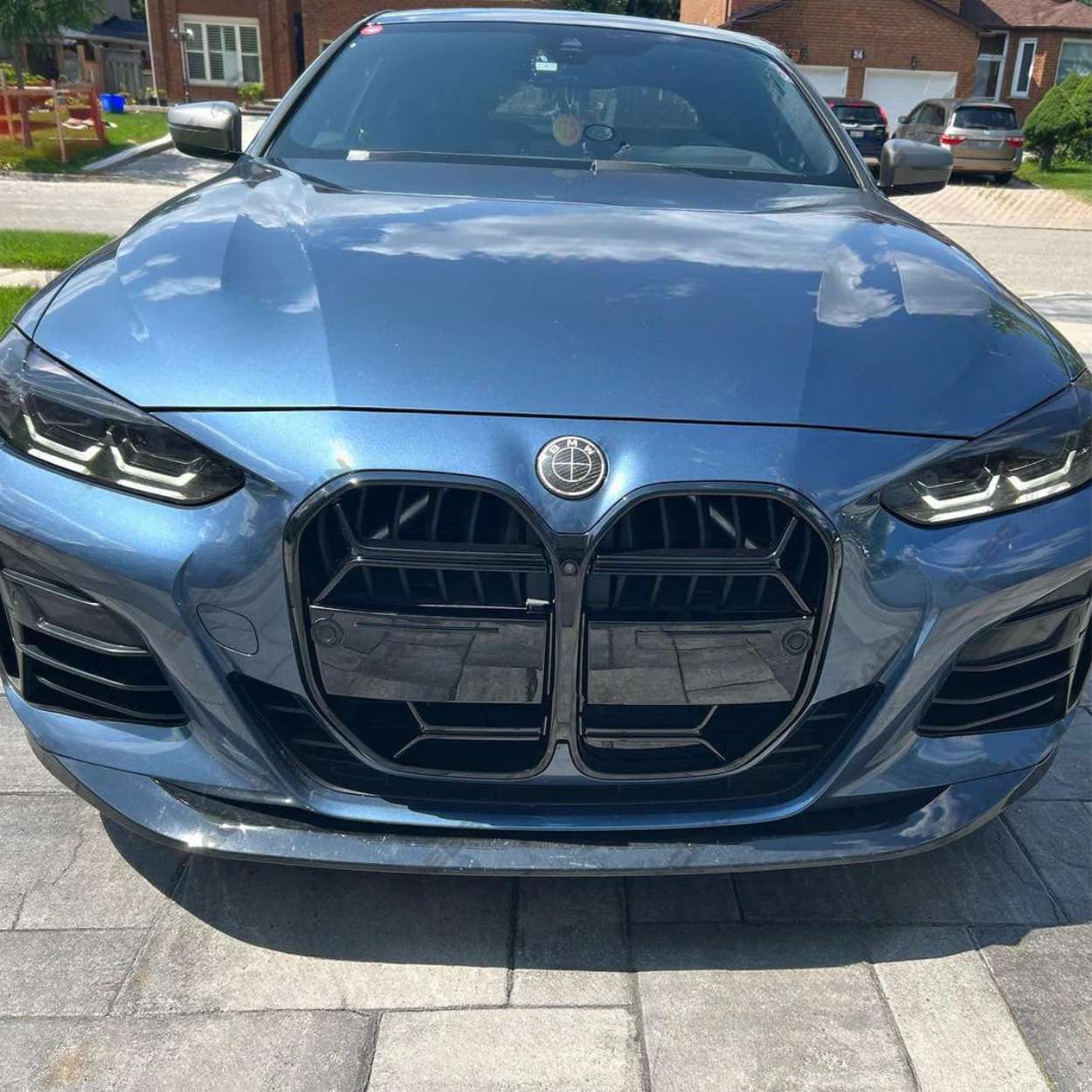 Grille style CSL pour BMW Série 4 G22 G23 Noir brillant (2020+)