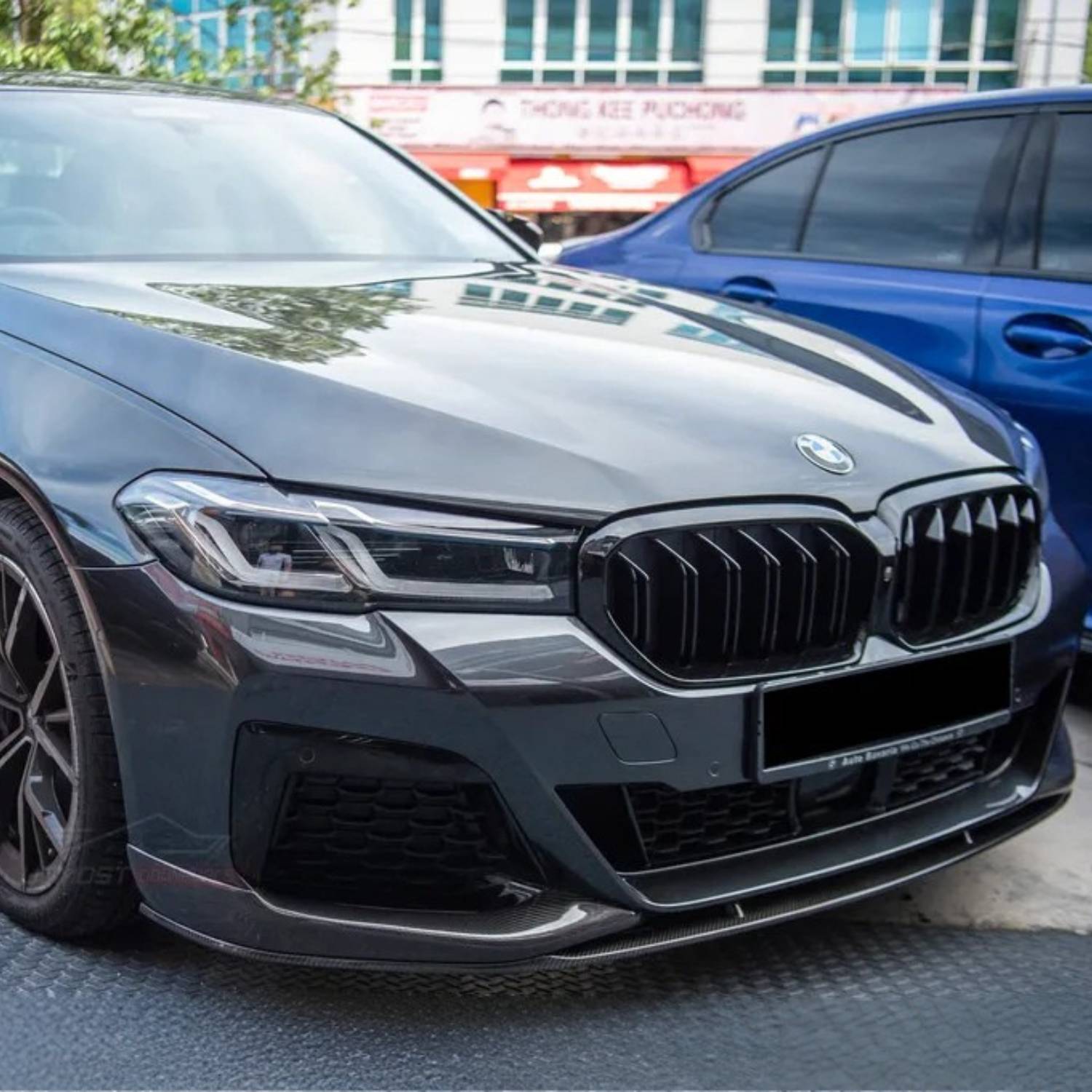 Grille à double lamelle BMW Série 5 G30 & M5 F90 LCI Noir brillant (2021-2023)