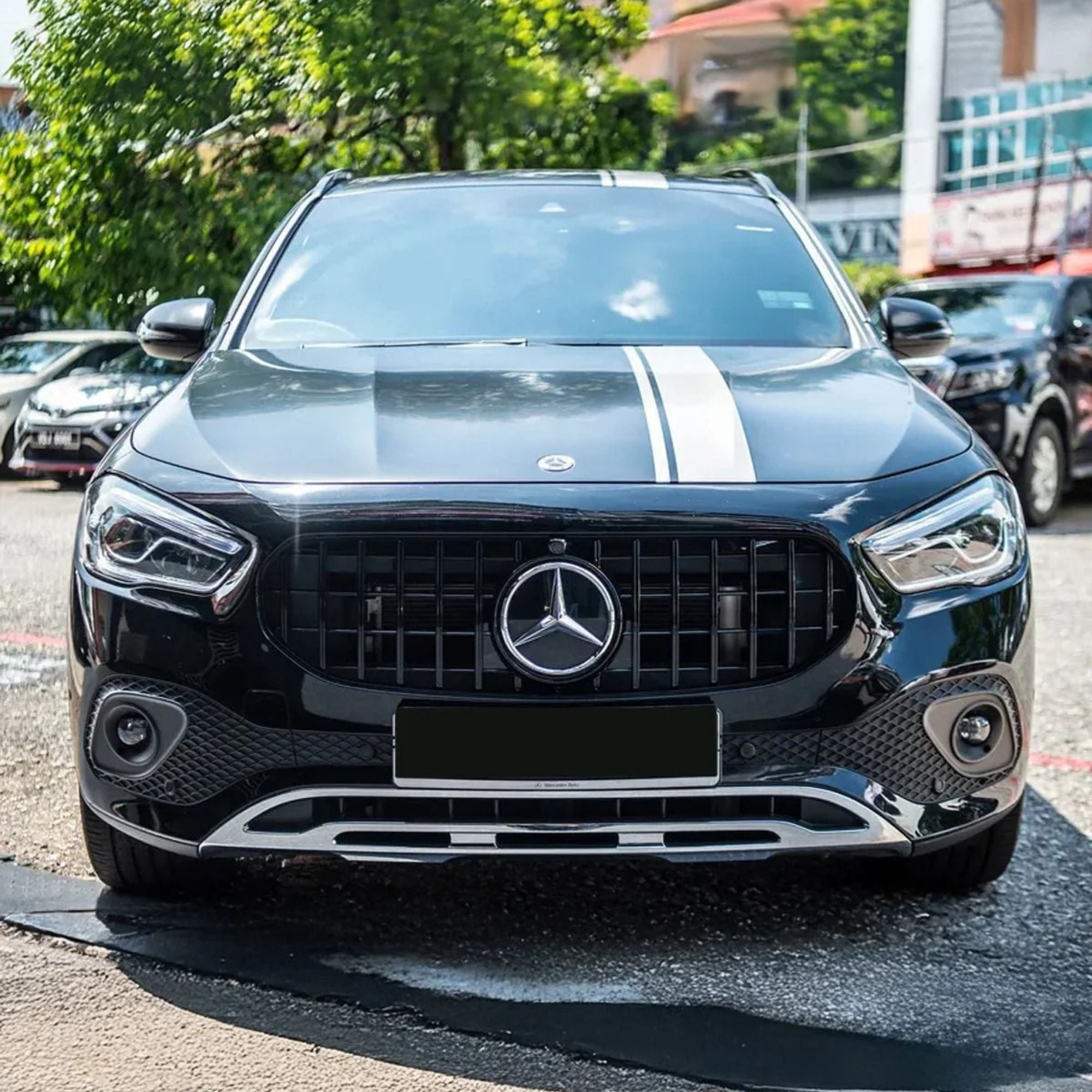 Calandre Mercedes GLA H247 Noir Brillant Panamericana Style GT (2020-2023)