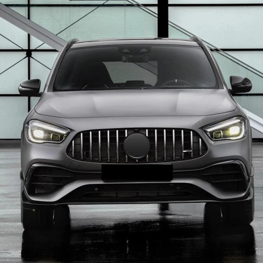 Lame Avant Noir Brillant pour Mercedes GLA H247 (2020-2023)