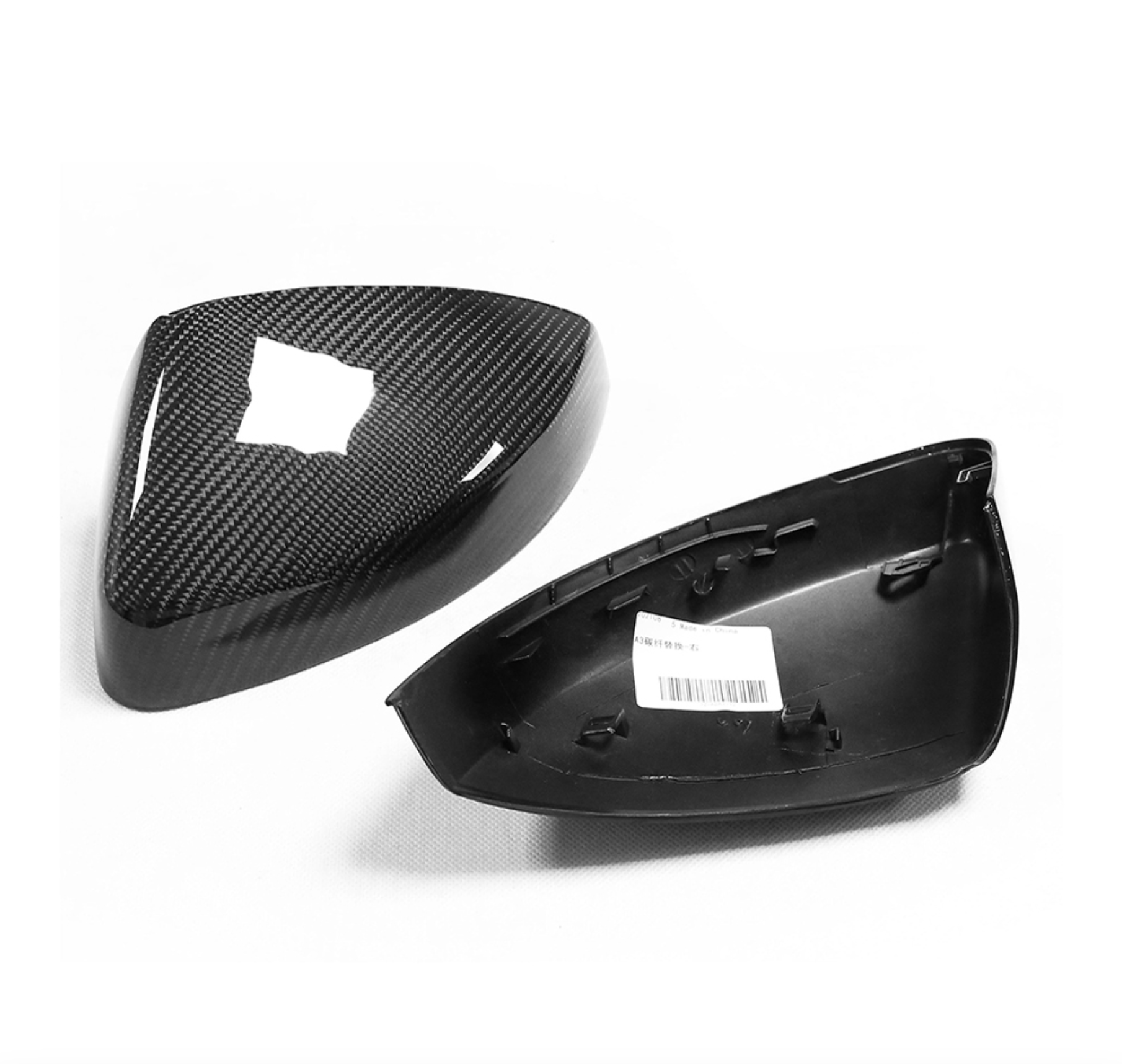 A3 8V Carbon Fibre Replacement Wing Mirror Covers (2012-2016) - Avoro Design