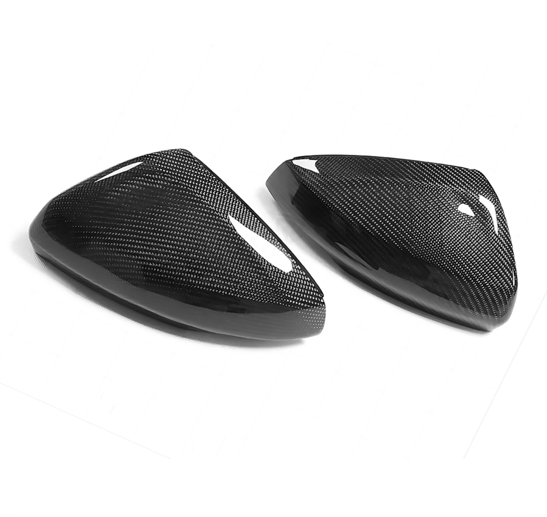 Polo MK6 Carbon Fibre Replacement Wing Mirror Covers (2018+) - Avoro Design