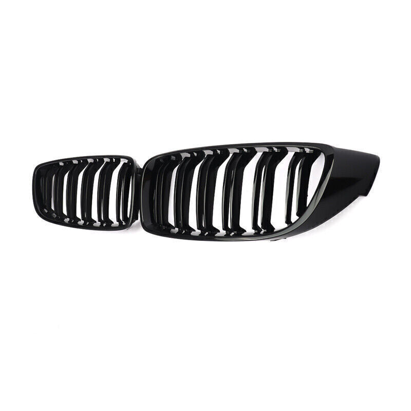 4 Series & M4 Gloss Black Double Slat Front Grills F32 F33 F36 F82 F83 (2014-2020) - Avoro Design